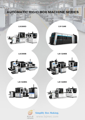Ciltli karton Kitap Kapağı Yapımı İçin LS-1246G Yarı Otomatik Çok Fonksiyonlu Sert Kutu Makinesi