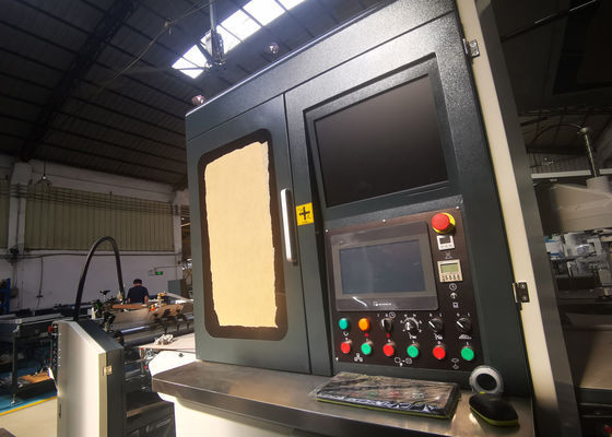 L5985mm Kağıt Yapıştırma Makinesi W3183mm Sert Kutu Konumlandırma Makinesi